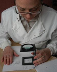 Forensic Handwriting Expert Examining