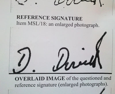 Forgery Of Signatures